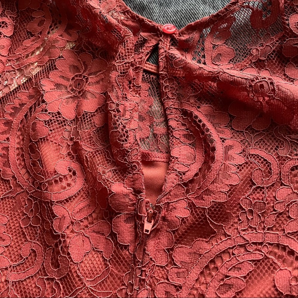 DENESSA LACE BABYDOLL MINI DRESS - Picture 5 of 8